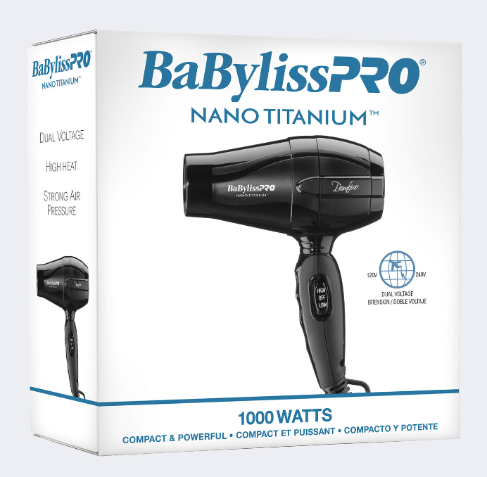 Sèche-cheveux de voyage BaBylissPRO® Nano Titanium™ Bambino BNT5510NC