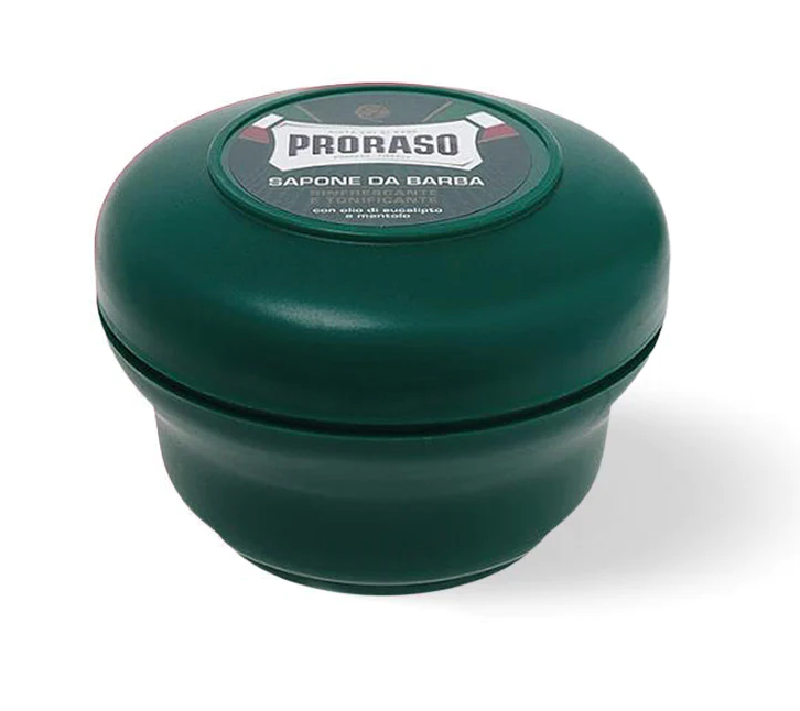 SAVON À RASER PRORASO DANS UN BOL : Eucalyptus RAFRAÎCHISSANT Vert P306