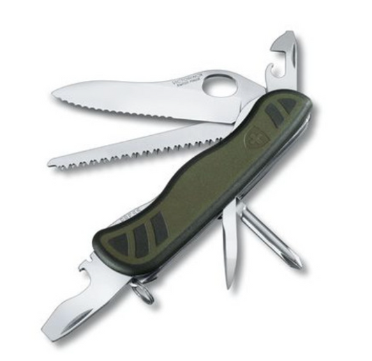 Swiss Army Tools - Grand couteau de poche Solider Standard Issue Olive/Noir 0.8461.MWCH-033-X1