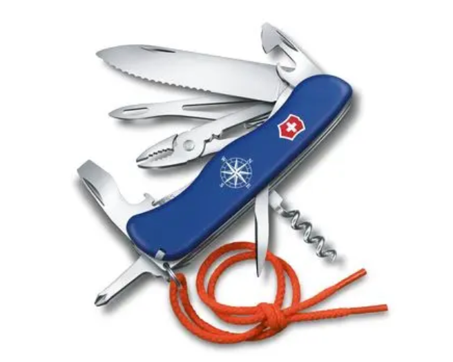 Swiss Army Tools - Grand couteau de poche Skipper W Bleu 0.8593.2W-X1