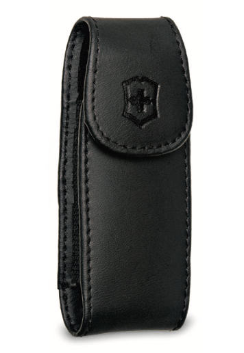 Swiss Army Tools - Pochette à clip pour accessoires en cuir noir, grande taille 4.1099.23