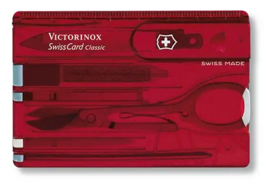 Outils de l'armée suisse - Carte Suisse Classic Ruby 0.7100.T-X3