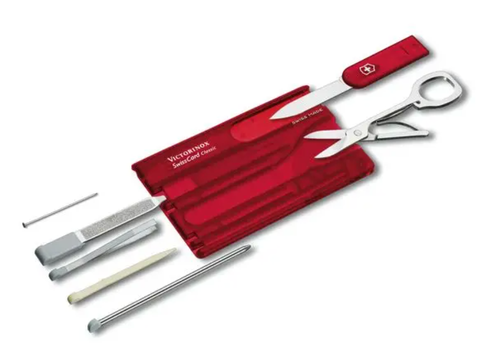 Outils de l'armée suisse - Carte Suisse Classic Ruby 0.7100.T-X3