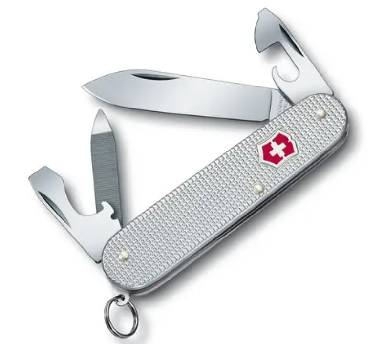 Swiss Army Tools - Couteau de poche moyen Cadet Silver Alox 0.2601.26-033-X1