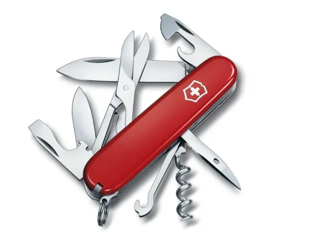 Swiss Army Tools - Couteau de poche moyen Climber Red 1.3703