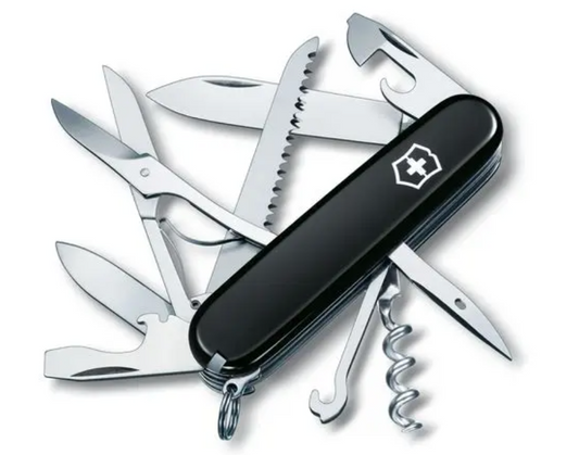 Swiss Army Tools - Couteau de poche moyen Huntsman Black 1.3713.3-X1