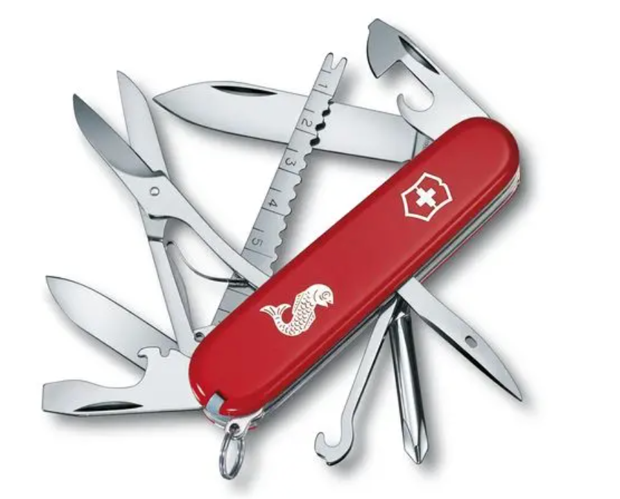 Swiss Army Tools - Couteau de poche moyen Fisherman Red 1.4733.72