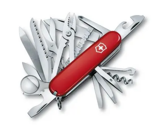 Swiss Army Tools - Couteau de poche moyen Swiss Champ Red 1.6795-X4