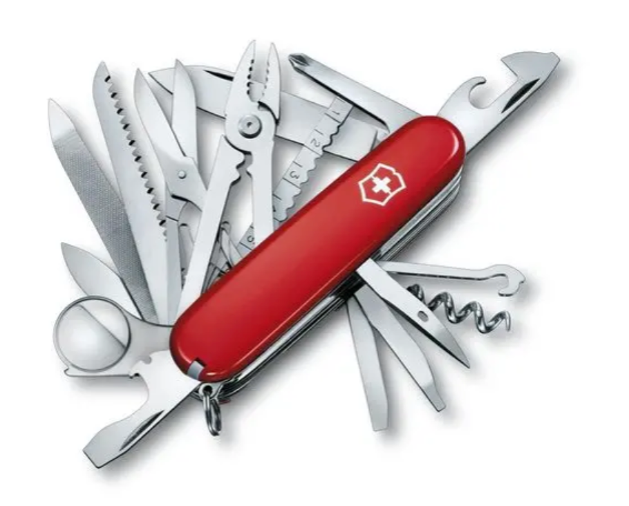 Swiss Army Tools - Couteau de poche moyen Swiss Champ Red 1.6795-X4