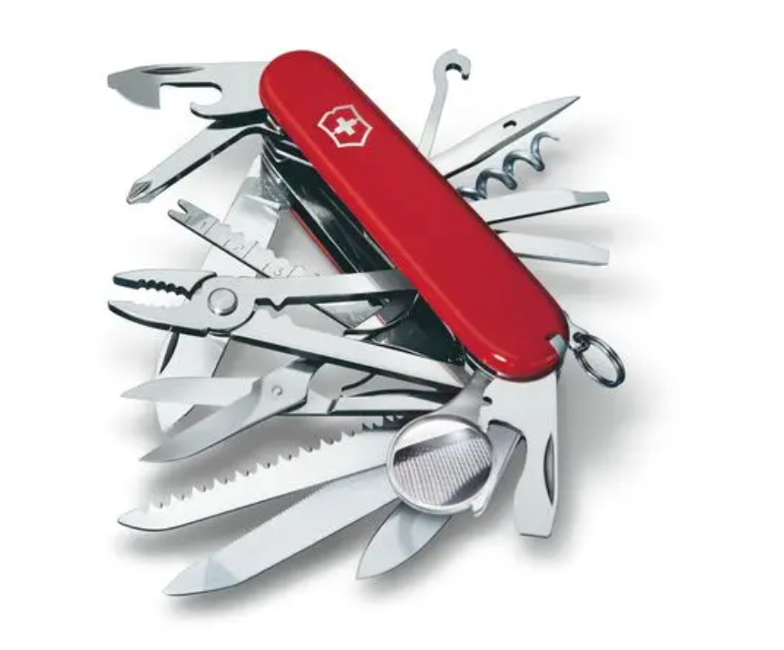 Swiss Army Tools - Couteau de poche moyen Swiss Champ Red 1.6795-X4