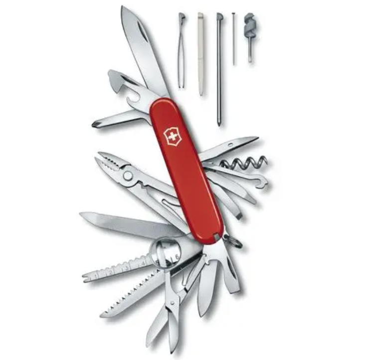 Swiss Army Tools - Couteau de poche moyen Swiss Champ Red 1.6795-X4