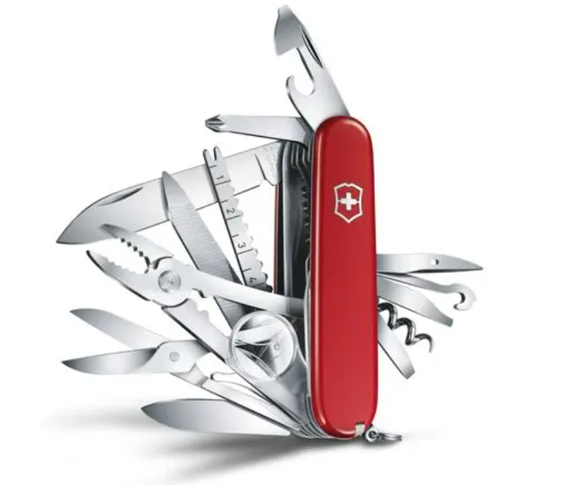 Swiss Army Tools - Couteau de poche moyen Swiss Champ Red 1.6795-X4