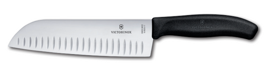 Couteaux de cuisine Victorinox - Couteau SANTOKU classique suisse Lame Granton de 7"