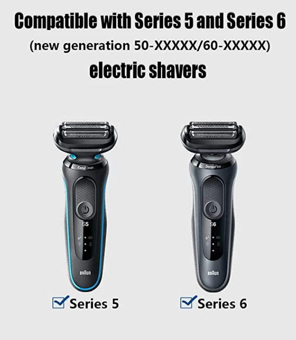 Lames de rechange pour rasoir Braun série 5/6 54B