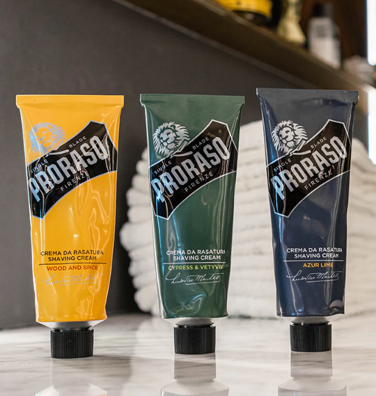Crème à raser à lame unique Proraso : Lime azur