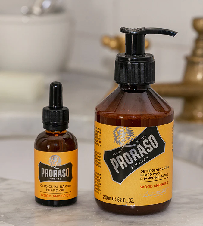 Nettoyant à barbe Proraso : Bois et épices P750