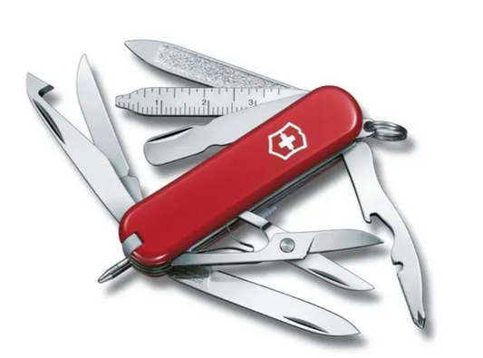 Outil de l'armée suisse Mini Champ rouge 0.6385-033-X1