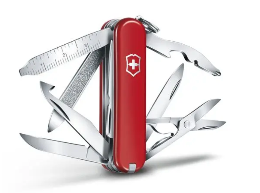 Outil de l'armée suisse Mini Champ rouge 0.6385-033-X1