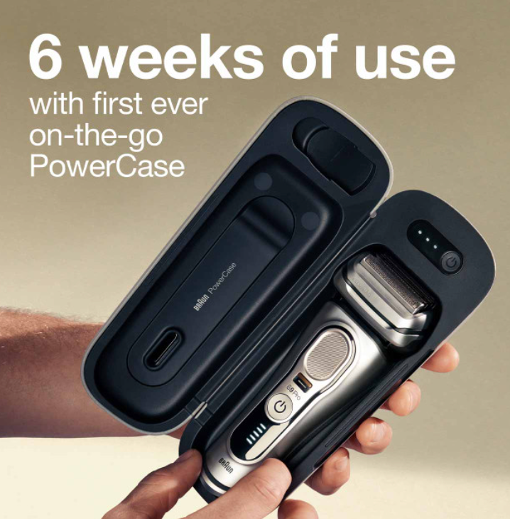 Rasoir électrique Braun série 9 avec PowerCase 9477CC