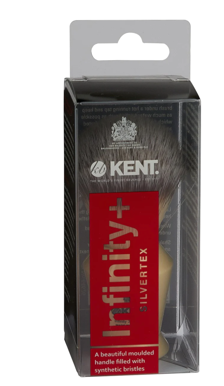 Kent "Infinity" Brosse synthétique Silvertex super douce, ivoire K-INF3