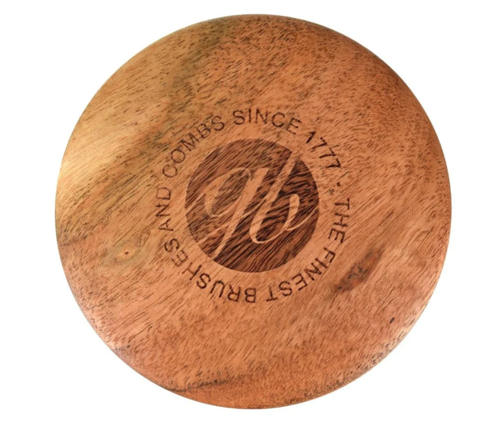 Savon à raser Kent dans un bol de rasage en hêtre foncé K-SB6