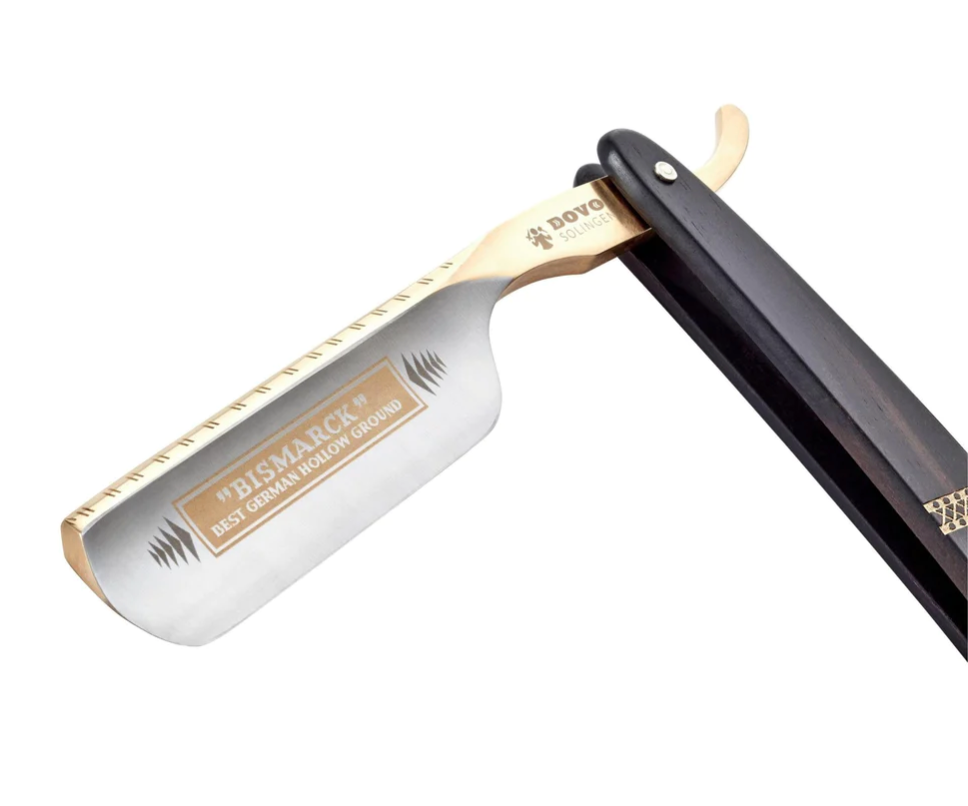 Rasoir droit Dovo Bismark, manche en bois d'ébène 6/8". Solingen, Allemagne DV-26810