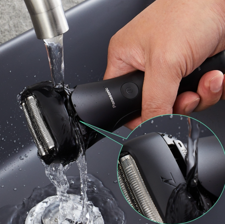 Rasoir électrique Panasonic 3 lames en acier japonais rechargeable humide/sec ESLT2BK