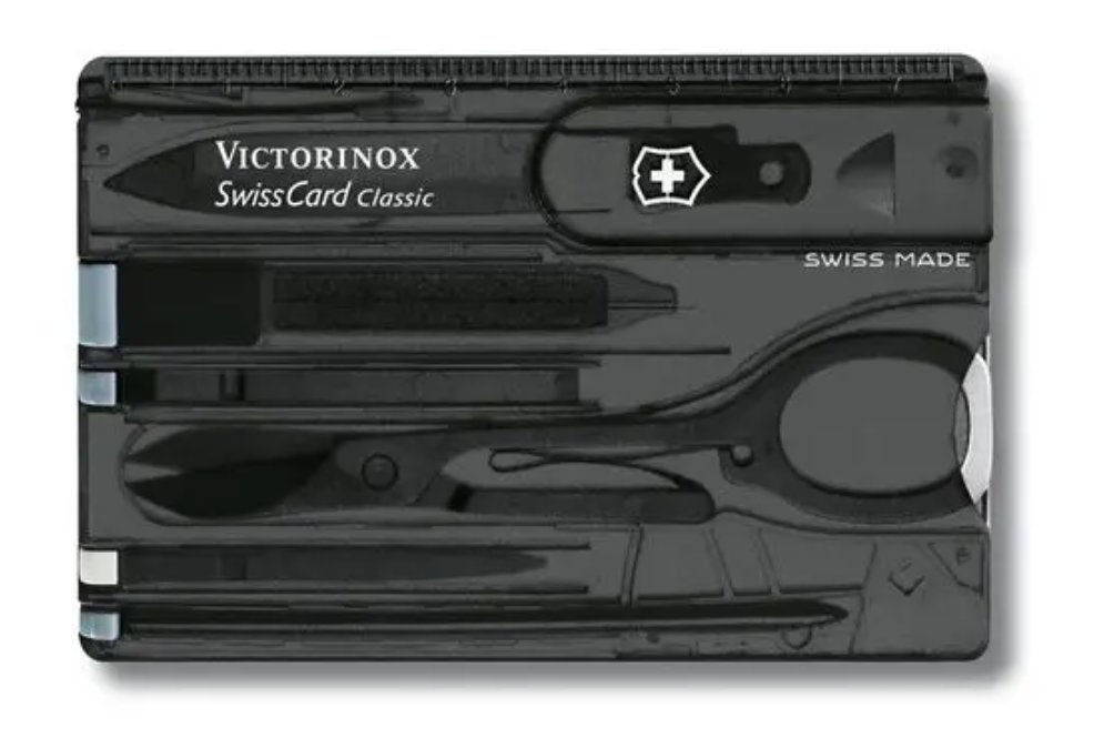 Outils de l'armée suisse - Swiss Card Classic Onyx 0.7133.T3-X3