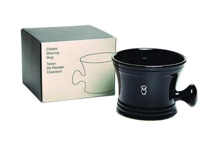 Tasse à raser PureBadger Collection, style apothicaire, porcelaine noire, convient au savon à raser standard de 100 g, Tasse à raser PureBadger Collection, style apothicaire, porcelaine noire, convient au savon à raser standard de 100 g PB-SHAVEMUG-BLK