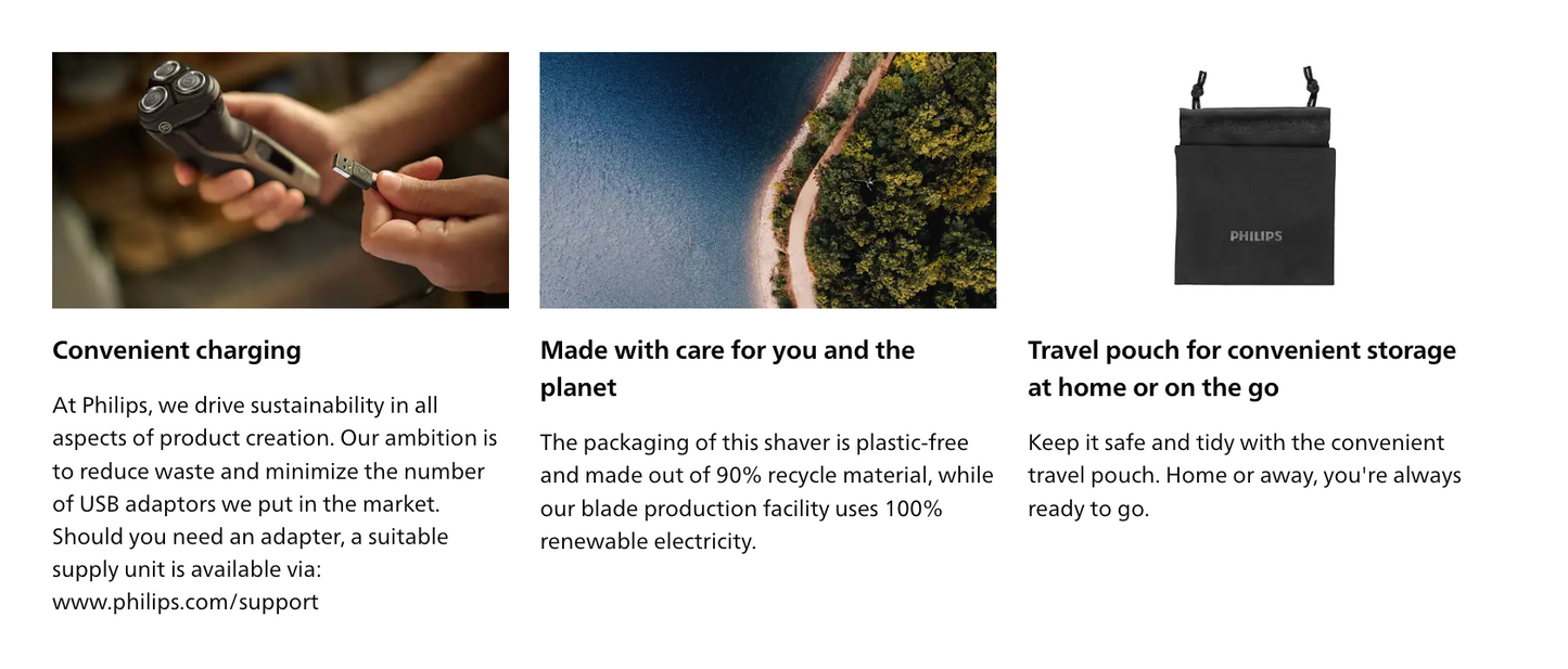 Rasoir électrique Philips série 3000 Wet & Dry S3242/12