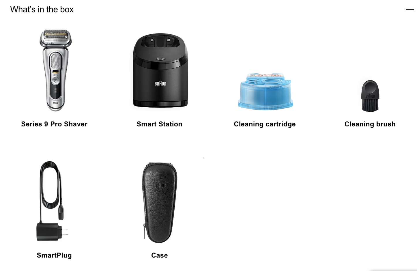 Rasoir électrique Braun, série 9 Pro, avec SmartCare Center, 9465 cm3