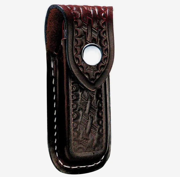 Swiss Army Tools - Pochette de ceinture pour accessoires en cuir marron Zermatt Large 4.1099.15