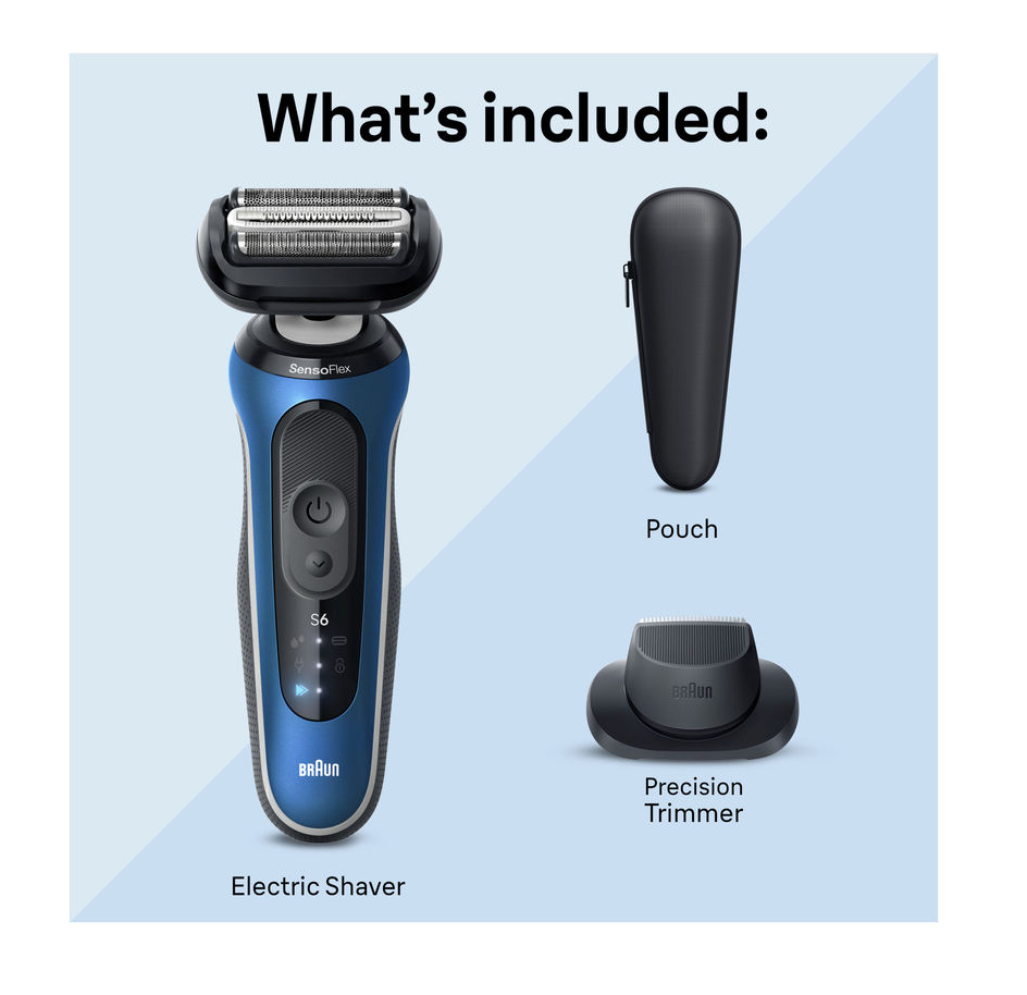 Rasoir électrique Braun pour hommes, série 6 6120s