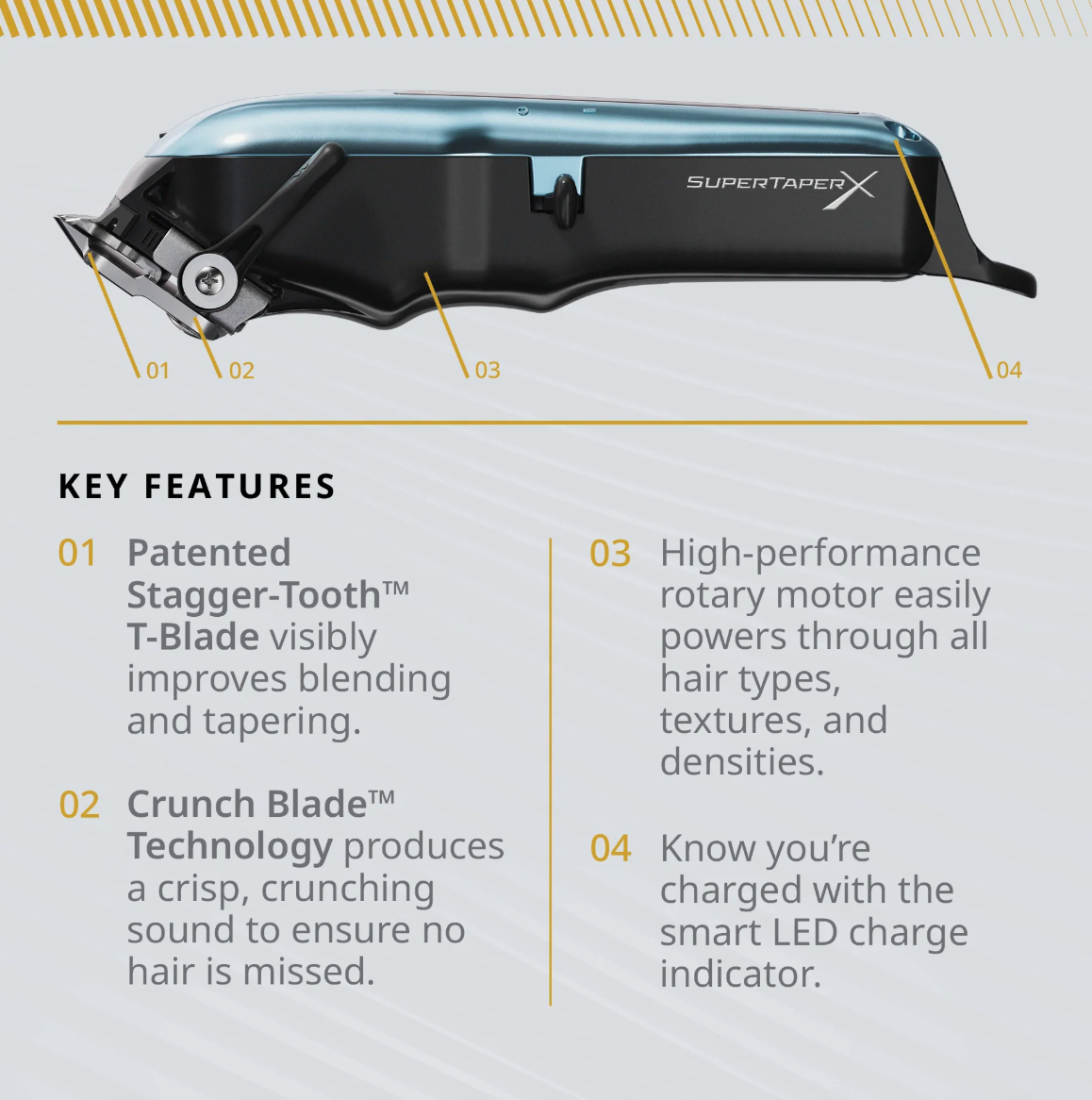 Tondeuse Wahl 56469 Super Taper X™ avec/sans fil