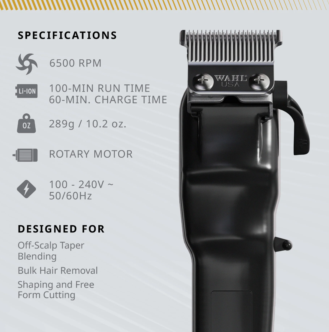 Tondeuse Wahl 56469 Super Taper X™ avec/sans fil