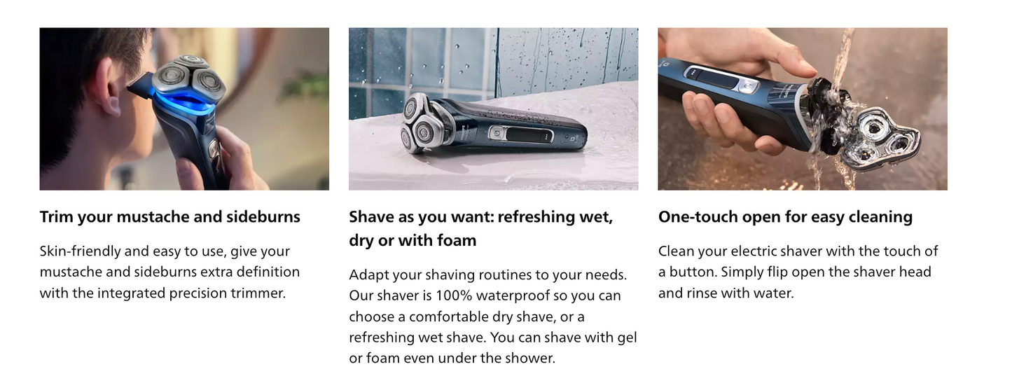 Philips Wet/Dry Shaver i9000 Prestige XP9201/20 SKIN IQ