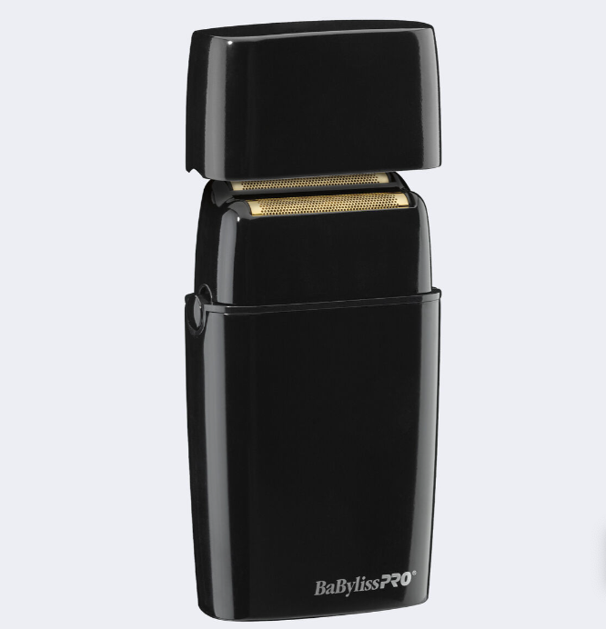 BABYLISSPRO® FOILFX02™ RASOIR DOUBLE À GRILLES SANS FIL EN MÉTAL NOIR FXFS2B