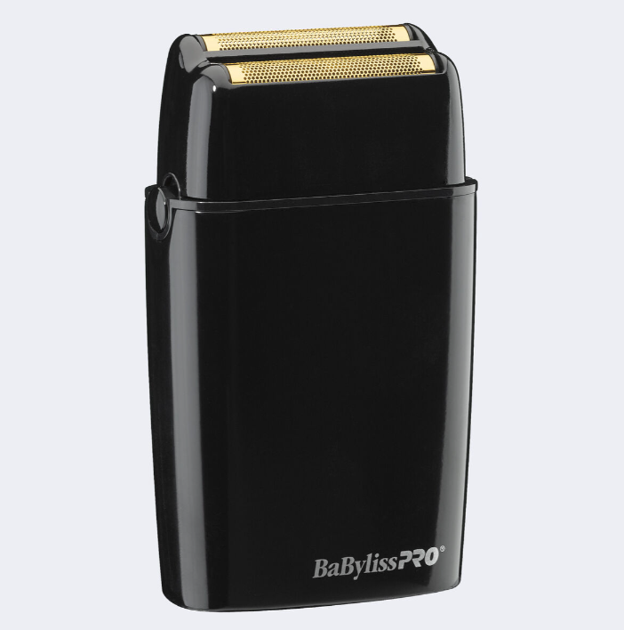 BABYLISSPRO® FOILFX02™ RASOIR DOUBLE À GRILLES SANS FIL EN MÉTAL NOIR FXFS2B