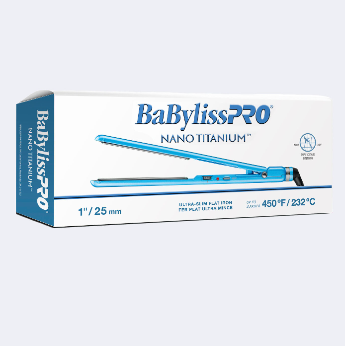 Fer plat ultra-mince BabylissPRO® Nano Titanium™ 1" BNT4070C 