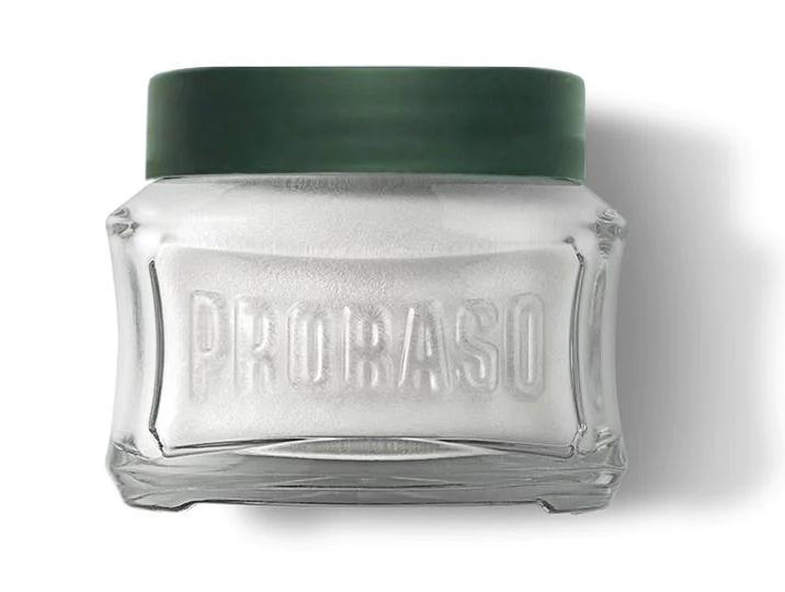CRÈME PRÉ-RASAGE Proraso : Eucalyptus RAFRAÎCHISSANT Vert P301
