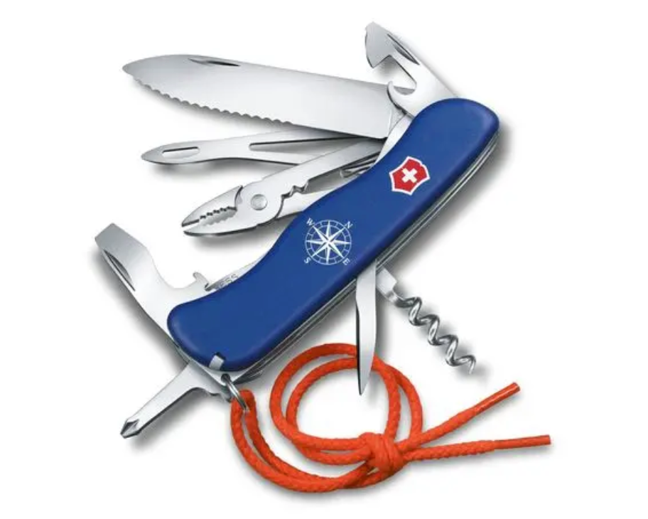 Swiss Army Tools - Grand couteau de poche Skipper W Bleu 0.8593.2W-X1