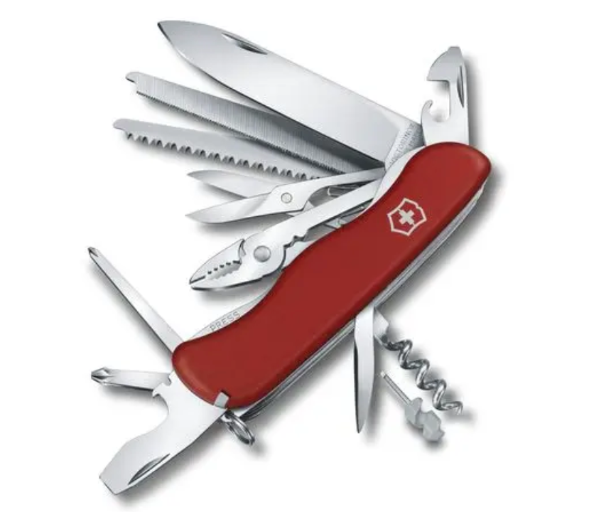 Swiss Army Tools - Couteau d'extérieur WorkChamp Rouge 0.8564-X1