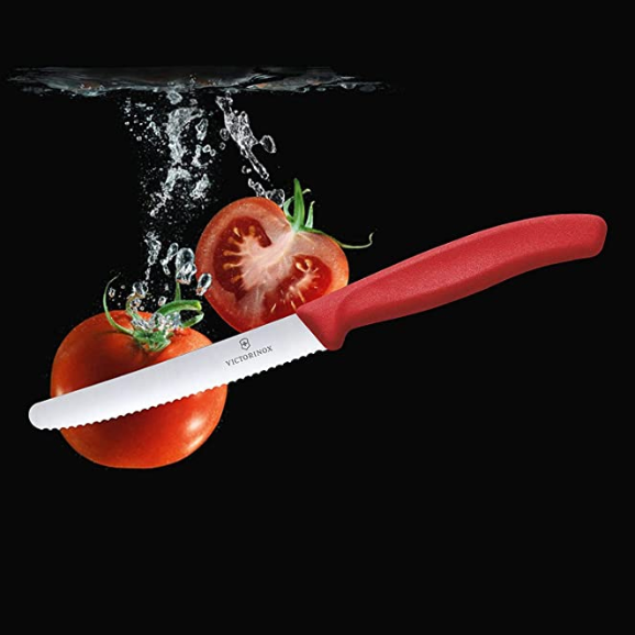 Couteaux de cuisine Victorinox - Swiss Classic Utility 4½" dentelé, lame ronde