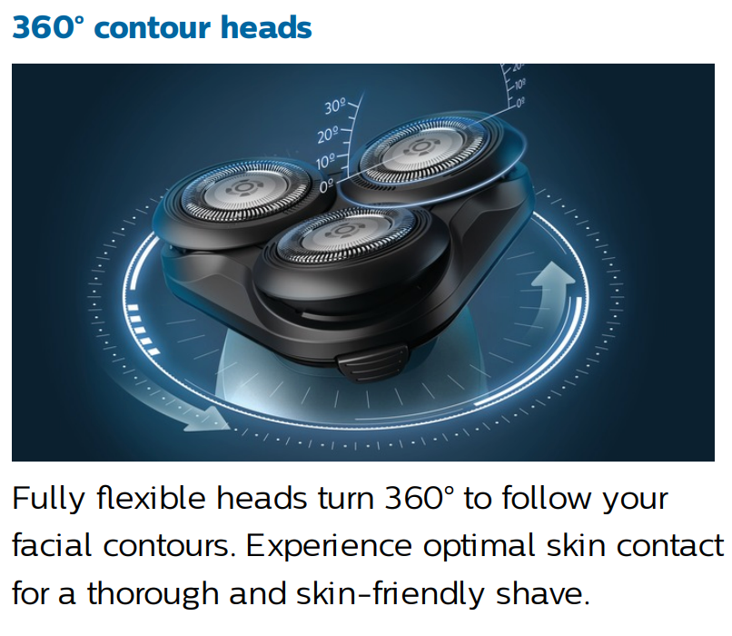 Rasoir électrique Philips série 5000 humide/sec S5466/17 