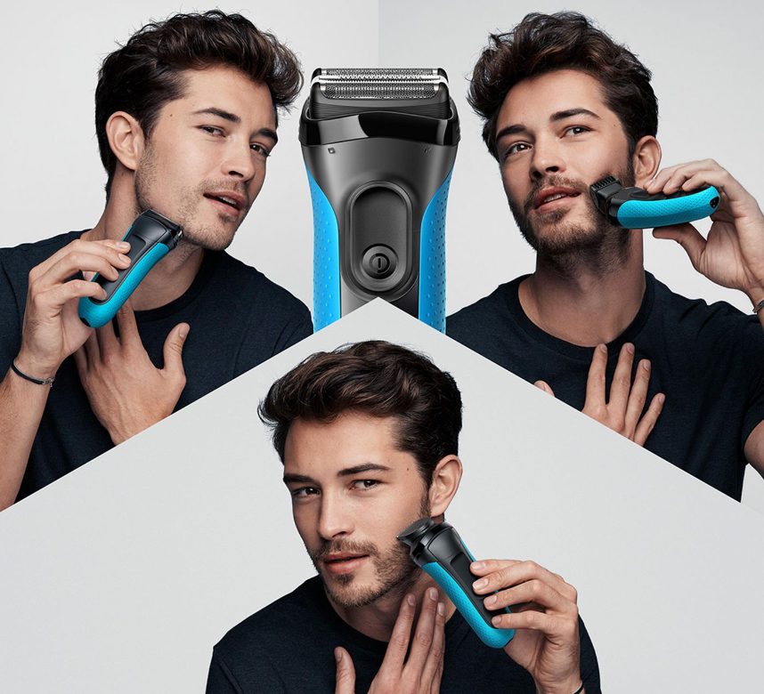 Braun Rasoir Rasoir humide/sec Noir/Bleu 3040s 