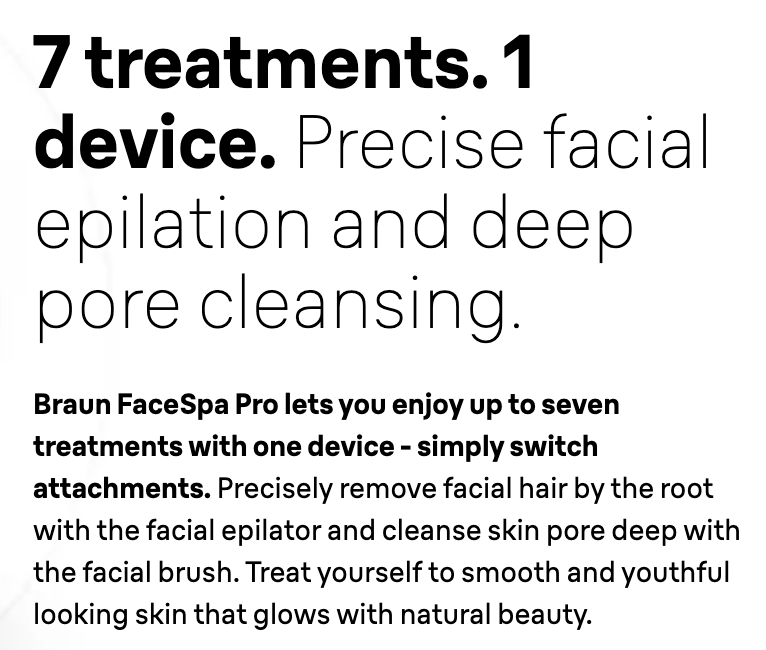 Épilateur visage Braun FaceSpa 911 Pro SE911