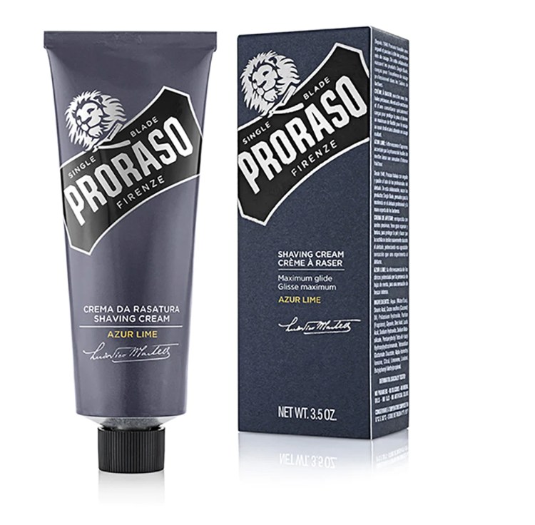 Crème à raser à lame unique Proraso : Lime azur