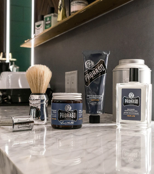 Crème à raser à lame unique Proraso : Lime azur