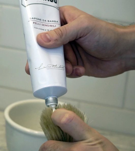 Tube Crème à Raser Proraso : Peaux Sensibles Blanches P123