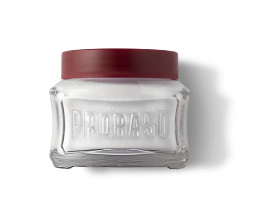 Crème Pré-Rasage Proraso : Barbes Rouges Grosses P122